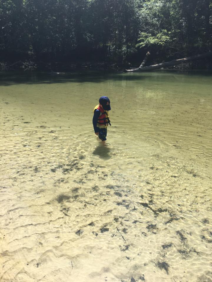 Kid Enjoying Riverside
